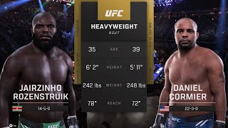 JAIRZINHO ROZENSTRUIK vs DANIEL CORMIER  Heavyweight Division [upl. by Amliv]