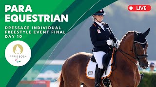 Para Equestrian  Dressage Individual Freestyle Event Final  Day 10 [upl. by Llennol]