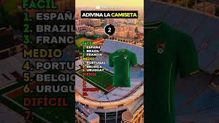 Adivina la Selección por su Camiseta ⭐ footballquiz trivia argentina francia mundial quiz [upl. by Eadahs]