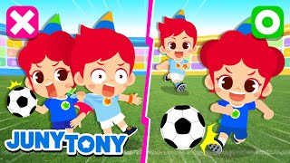 Soccer Song Football Song   More Sports Songs  Nursery Rhymes  Kids Songs  JunyTony [upl. by Croom]