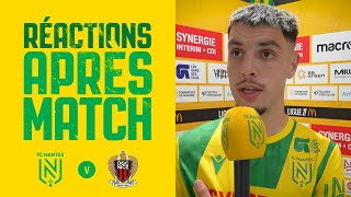 FC Nantes  OGC Nice  la réaction des joueurs [upl. by Arvo500]