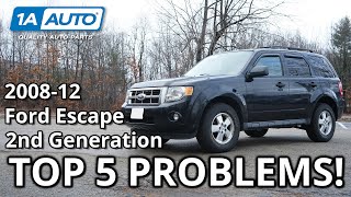 Top 5 Problems Ford Escape SUV 20082012 2nd Generation [upl. by O'Meara]