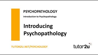 Psychopathology  Introduction  AQA A Level Psychology [upl. by Lekram471]