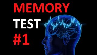 Quick Memory Test How good is your memory 1 [upl. by Engud]