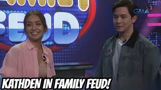 Kathryn Bernardo NAGLARO sa FAMILY FEUD KASAMA si Alden Richards at Direk Cathy Garcia [upl. by Airlia]