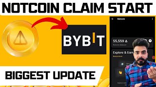 🔥Finally notcoin Claim Live I Biggest Good News I not coin withdraw to bybit I notcoinclaimupdate [upl. by Alit]