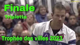 Pétanque  Trophée des villes 2023 Finale triplette à Laon Fréjus vs Arlanc [upl. by Dej]