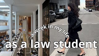 law school study vlog ⚖️ productive uni days studying classes living alone in copenhagen [upl. by Janeva]