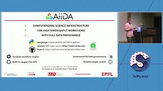 AiiDA Common Workflows for Computing Material Properties Chris Sewell  SciPy 2022 [upl. by Butte938]