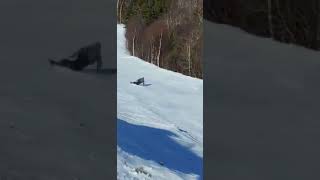 Sugarloaf Snowboard carving Skidder [upl. by Feirahs851]