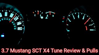 Mustang 37 V6 SCT X4 Tune Review amp Pulls [upl. by Aliehc245]