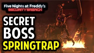 FNAF Security Breach TRUE Ending Guide  How to Unlock amp Defeat the Secret Springtrap Boss [upl. by Drarreg]