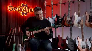 LA Select Guitar by Gear4music Alpine Green  Soundcheck With Backing [upl. by Franzoni650]