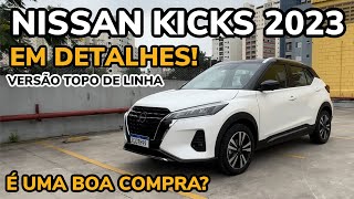 Novo Nissan Kicks 2023 Exclusive em DETALHES  Falando de Carros [upl. by Kred]