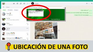 Cómo saber la UBICACIÓN de una FOTO enviada por Whatsapp [upl. by Michella]