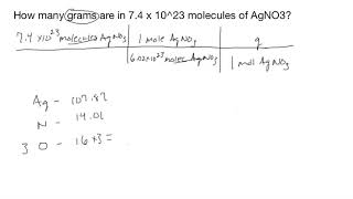 Converting molecules to grams [upl. by Sinnylg671]