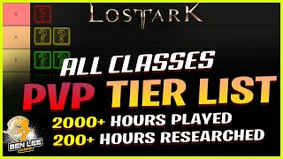 LOST ARK PVP TIER LIST Best Classes in Lost Ark for NAEU Launch amp After Pro amp Cons  Synergies [upl. by Anael]