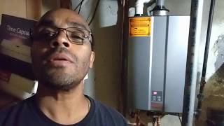 Installation of Rinnai Tankless Water Heater RU199iN by Waterheaterscom [upl. by Karame]