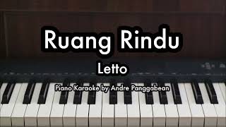 Ruang Rindu  Letto  Piano Karaoke by Andre Panggabean [upl. by Atinnod]