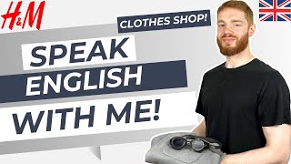 British English Speaking Practice Clothes Shop  British Accent Training [upl. by Pacian]