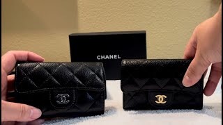 2023 Chanel flap card holder unbox and review [upl. by Anaiuq]