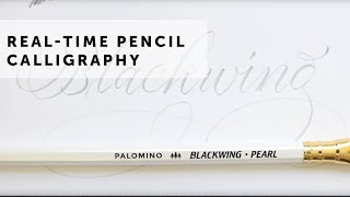 Blackwing Pencil Calligraphy quotPencilligraphyquot [upl. by Amaleta]