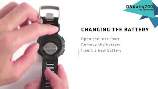 SAV  UK  ONdaily700  GEONAUTE  How to change the battery [upl. by Aihsar320]