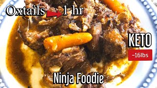 Oxtails in Ninja Foodie l Pressure Cooker  Jamaican Inspired Recipe I Keto amp Weight Loss [upl. by Acirderf578]