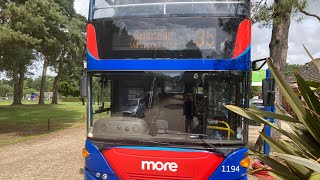 Morebus 2008 Scania N230UD OMNICity HF58 GZJ on the 35 to Wareham Forest [upl. by Kcaj]