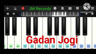 Gadan Jogi  Raju Punjabi  Haryanvi Song Easy Piano 🎹 Tutorial By JM Records [upl. by Eadrahs]