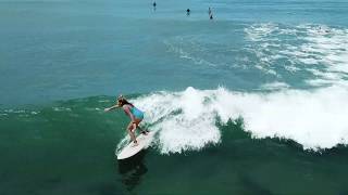 Surfing a 51 Keel Fish by Bing Surfboards [upl. by Adnilg247]