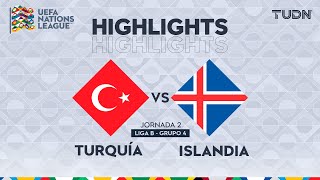 HIGHLIGHTS  Turquía vs Islandia  UEFA Nations League 2024  TUDN [upl. by Minetta153]