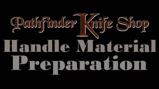 Knife Handle Material Preparation by PKS [upl. by Ordisi]