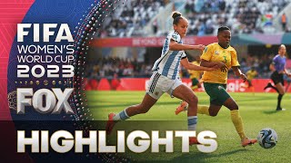 Argentina vs South Africa Highlights  2023 FIFA Womens World Cup [upl. by Desdamonna]