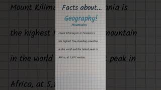 Facts about Mountains 003 [upl. by Sharl]