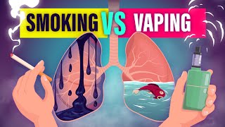 Vaping vs Smoking  Which is Worse ☠️ [upl. by Emelia921]