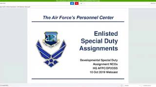 Enlisted Special Duty Assignments [upl. by Allesig]