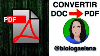 Convertir archivo DOC a PDF Tips para tus tareas QuédateEnCasa Aprende Conmigo StayHome WithMe [upl. by Aihsenad]