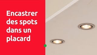 Encastrer des spots dans un placard [upl. by Aleemaj]