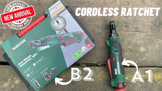 NEW TOOL Parkside PAR 12V B2 cordless ratchet Review and comparison with the older model [upl. by Rikki]