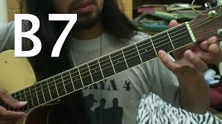 Chord B7  Belajar Kunci Gitar [upl. by Martita]