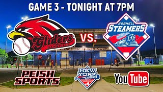 1Hornell Steamers vs 3Dansville Gliders NYCBL Western Division Championship Game 3 [upl. by Letreece]