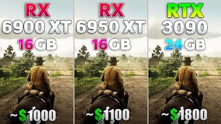 RX 6900 XT vs RX 6950 XT vs RTX 3090  Test in 8 Games [upl. by Knuth]