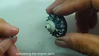 How to modify Aircraft radial Engine A1J Skyraider 148 scale [upl. by Brindle]