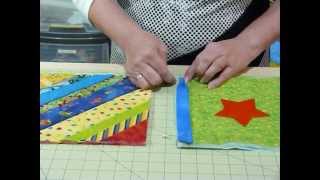 How to join up Quilt as you Go blocks and borders  Quilting Tips amp Techniques 074 [upl. by Syxela]