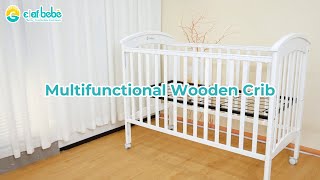 Craft Child  Multifunctional Wooden Crib [upl. by Reinhard719]