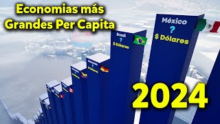 Las ECONOMIAS más GRANDES del MUNDO PER CAPITA 2024 [upl. by Monahan]