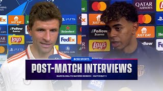 Yamal Muller Flick and Kounde speak after Barcelona beat Bayern  CBS Sports [upl. by Bradshaw630]