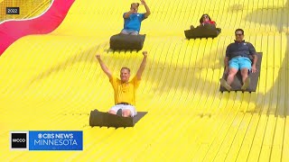 Battle of the WCCO Stars Giant Slide Edition [upl. by Cutter]