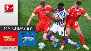 Union Berlin  Hertha Berlin  11  Highlights  Matchday 27 – Bundesliga 202021 [upl. by Eelnodnarb908]